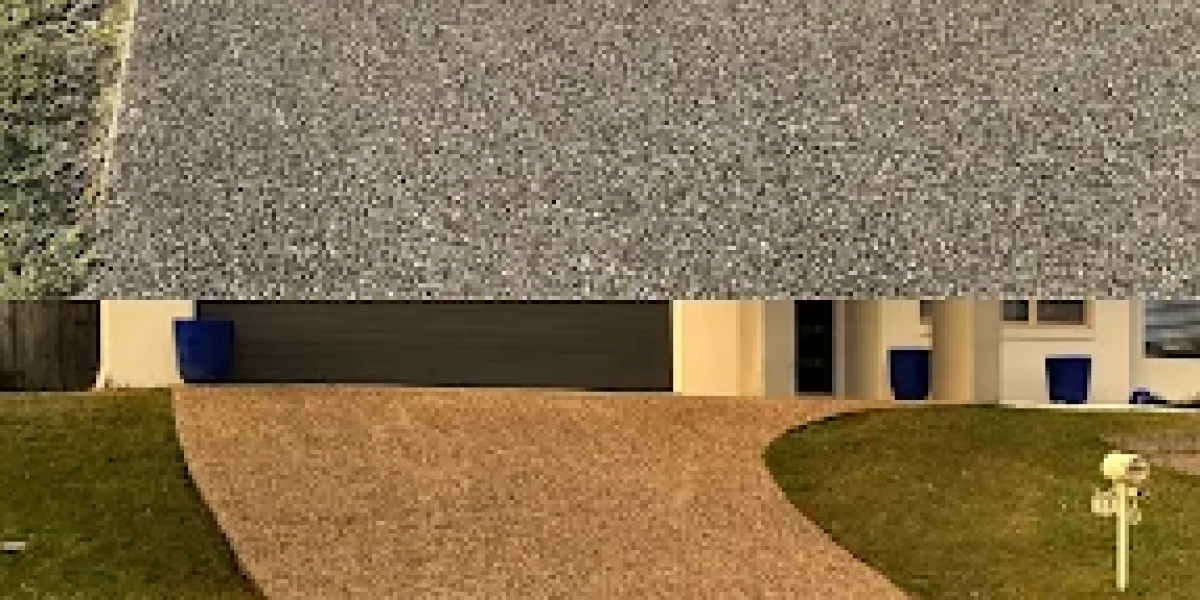 Result of Driveway Cleaning by All Things External and driveway pressure cleaning